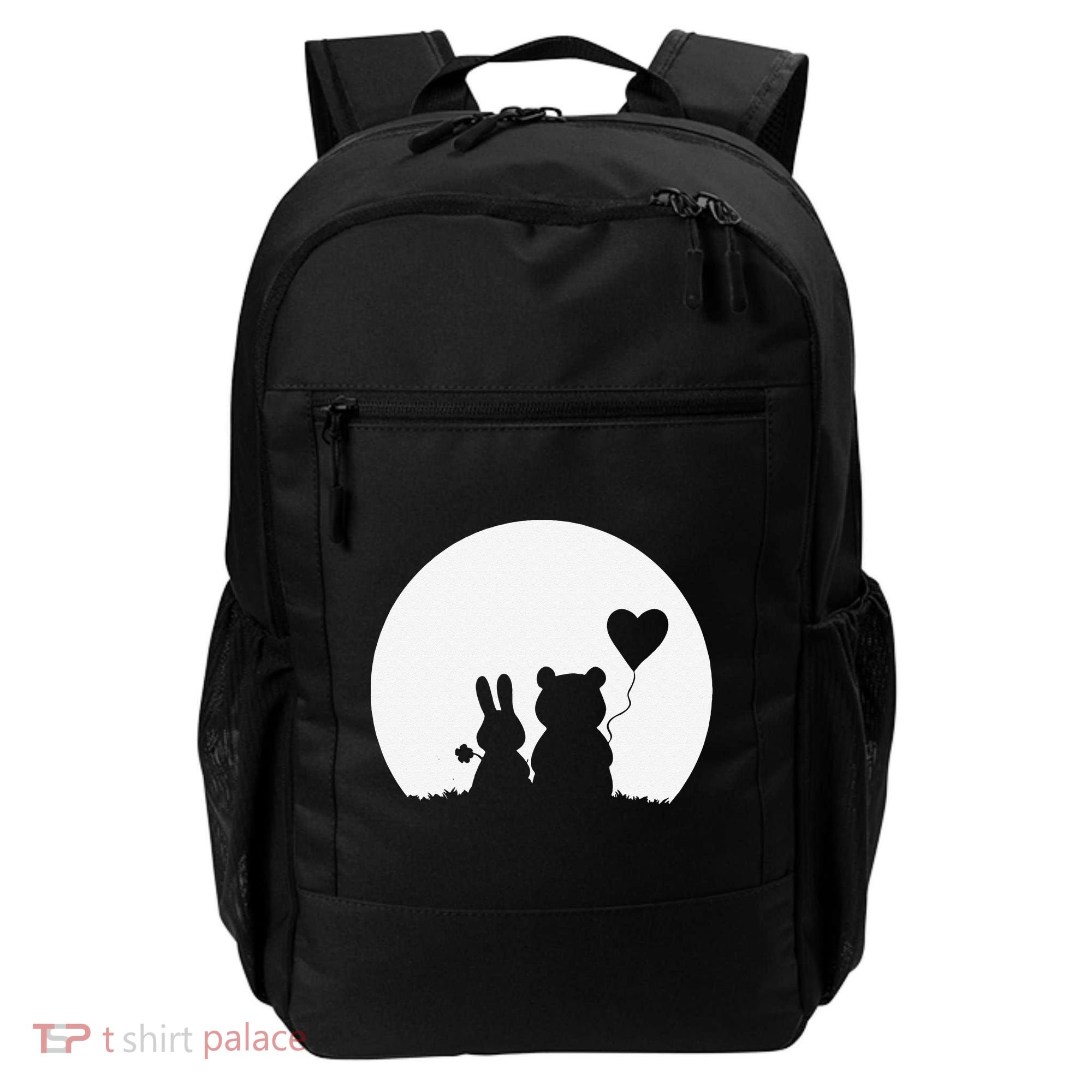 Cute Bunny Bear Love Couple Valentine's Day Rabbit Lover Backpack