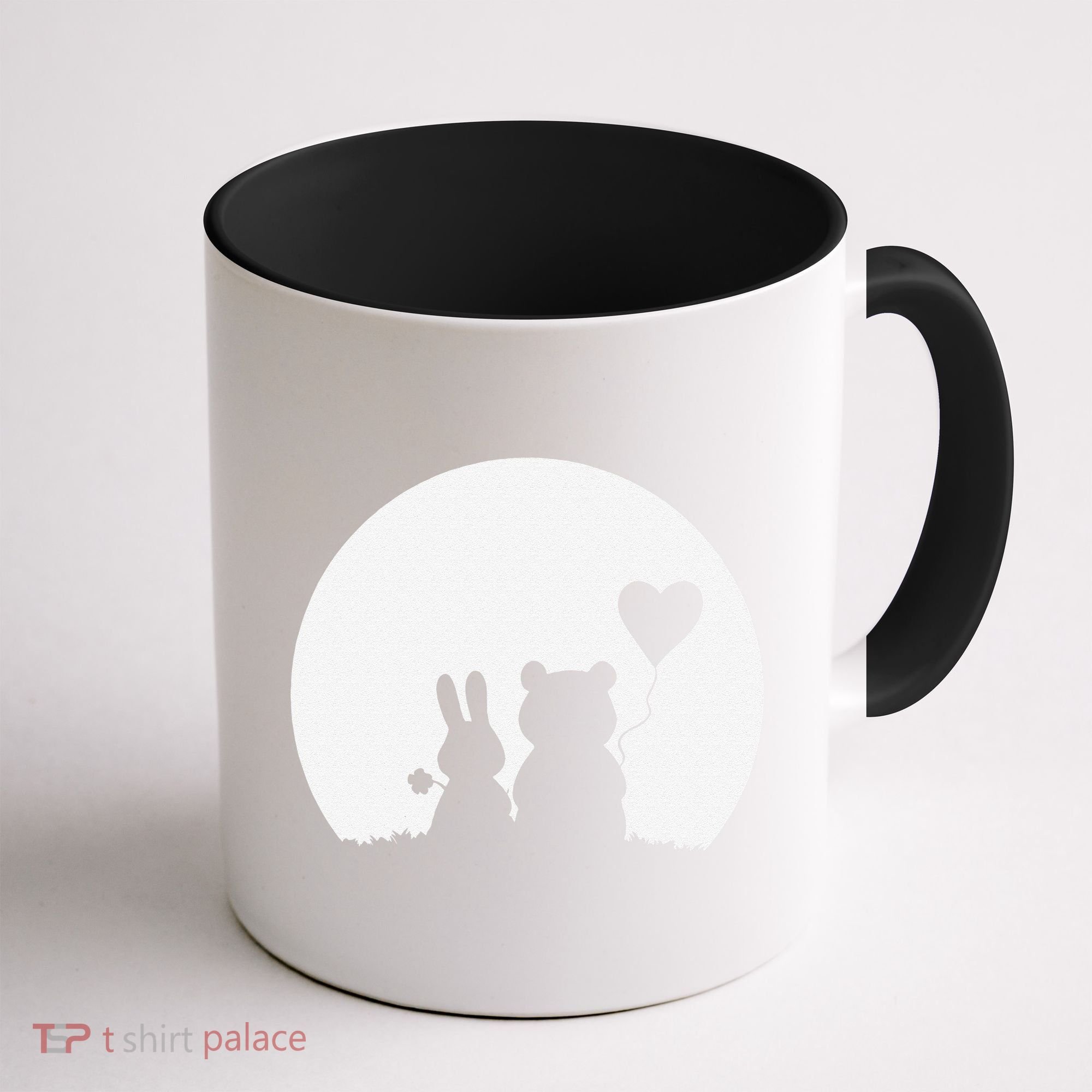 Cute Bunny Bear Love Couple Valentine's Day Rabbit Lover Coffee Mug