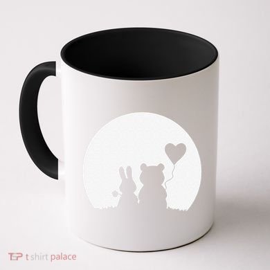 Cute Bunny Bear Love Couple Valentine's Day Rabbit Lover Coffee Mug