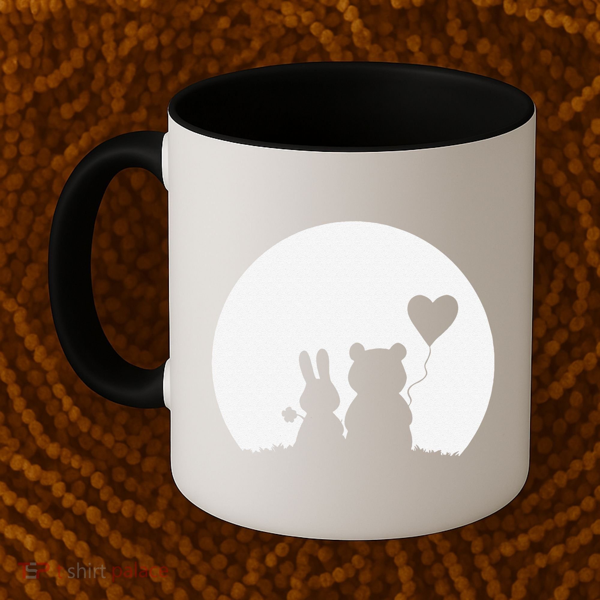 Cute Bunny Bear Love Couple Valentine's Day Rabbit Lover Coffee Mug