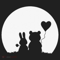 Cute Bunny Bear Love Couple Valentine's Day Rabbit Lover Beanie thumb 2