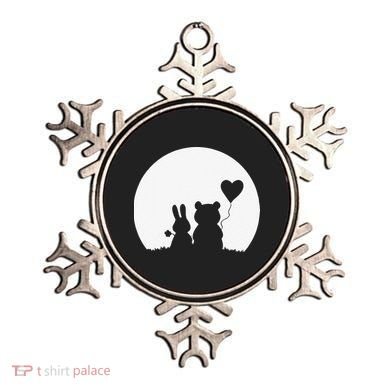 Cute Bunny Bear Love Couple Valentine's Day Rabbit Lover Ornament