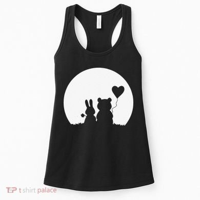 Cute Bunny Bear Love Couple Valentine's Day Rabbit Lover Women's Tank Top