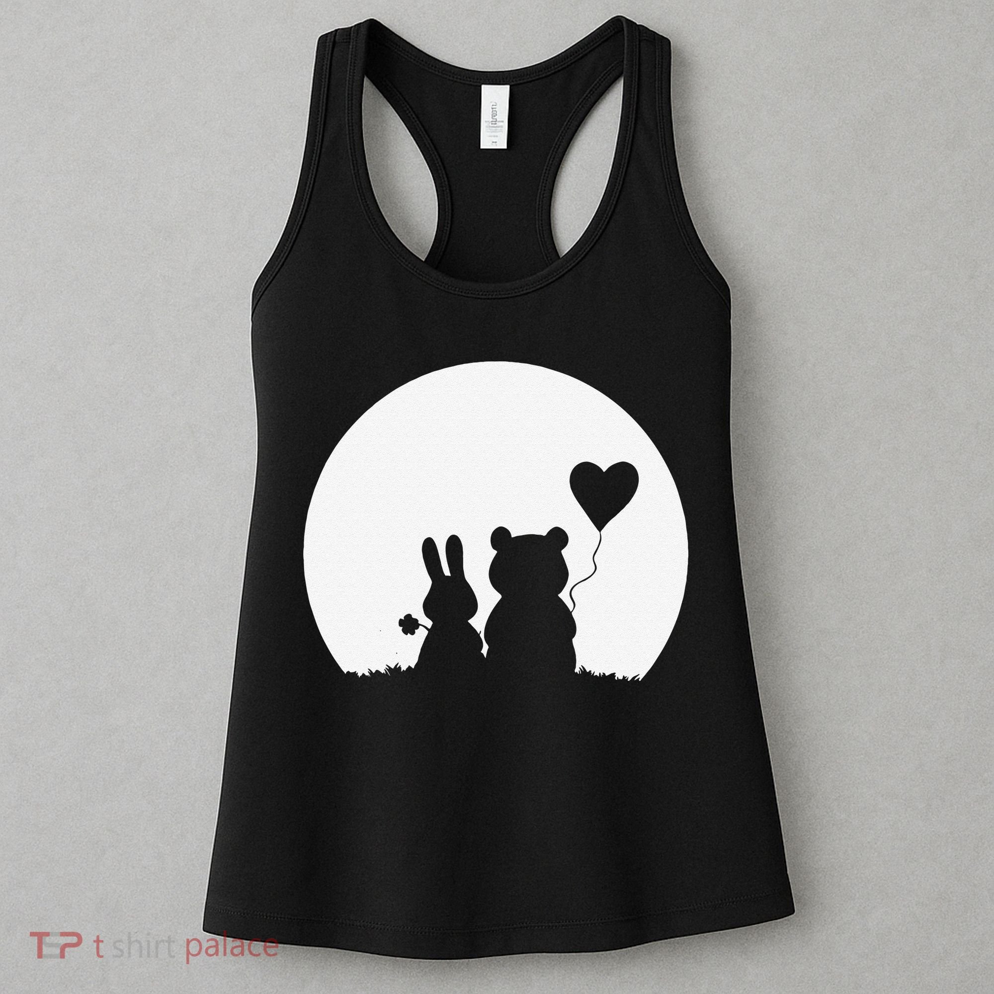 Cute Bunny Bear Love Couple Valentine's Day Rabbit Lover Women's Tank Top