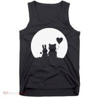 Cute Bunny Bear Love Couple Valentine's Day Rabbit Lover Tank Top thumb 0