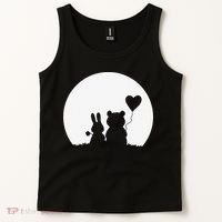 Cute Bunny Bear Love Couple Valentine's Day Rabbit Lover Tank Top thumb 2