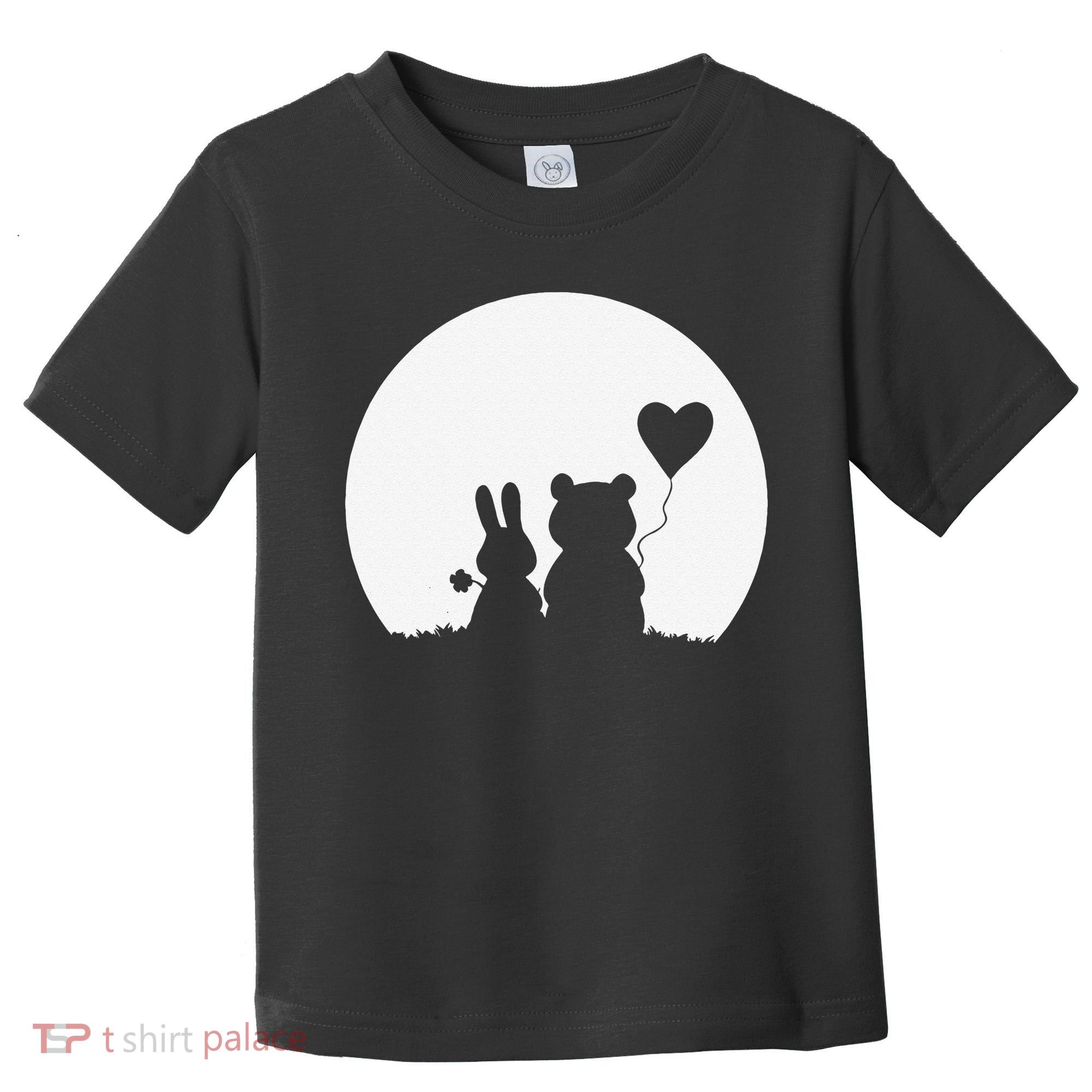 Cute Bunny Bear Love Couple Valentine's Day Rabbit Lover Toddler T-Shirt