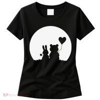 Cute Bunny Bear Love Couple Valentine's Day Rabbit Lover Women's T-Shirt thumb 0