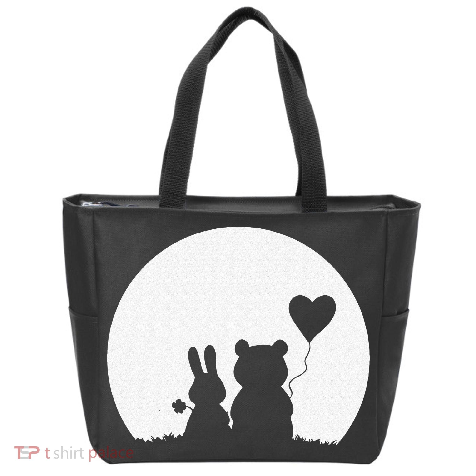 Cute Bunny Bear Love Couple Valentine's Day Rabbit Lover Tote Bag