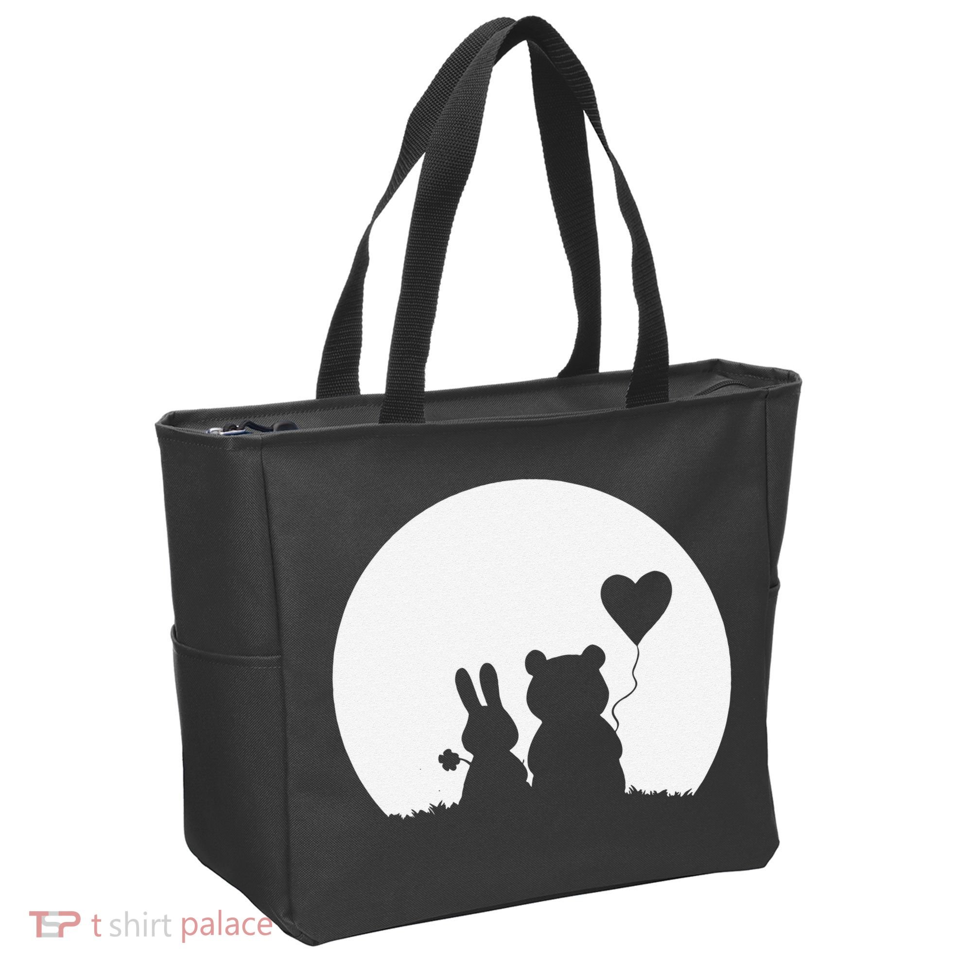 Cute Bunny Bear Love Couple Valentine's Day Rabbit Lover Tote Bag