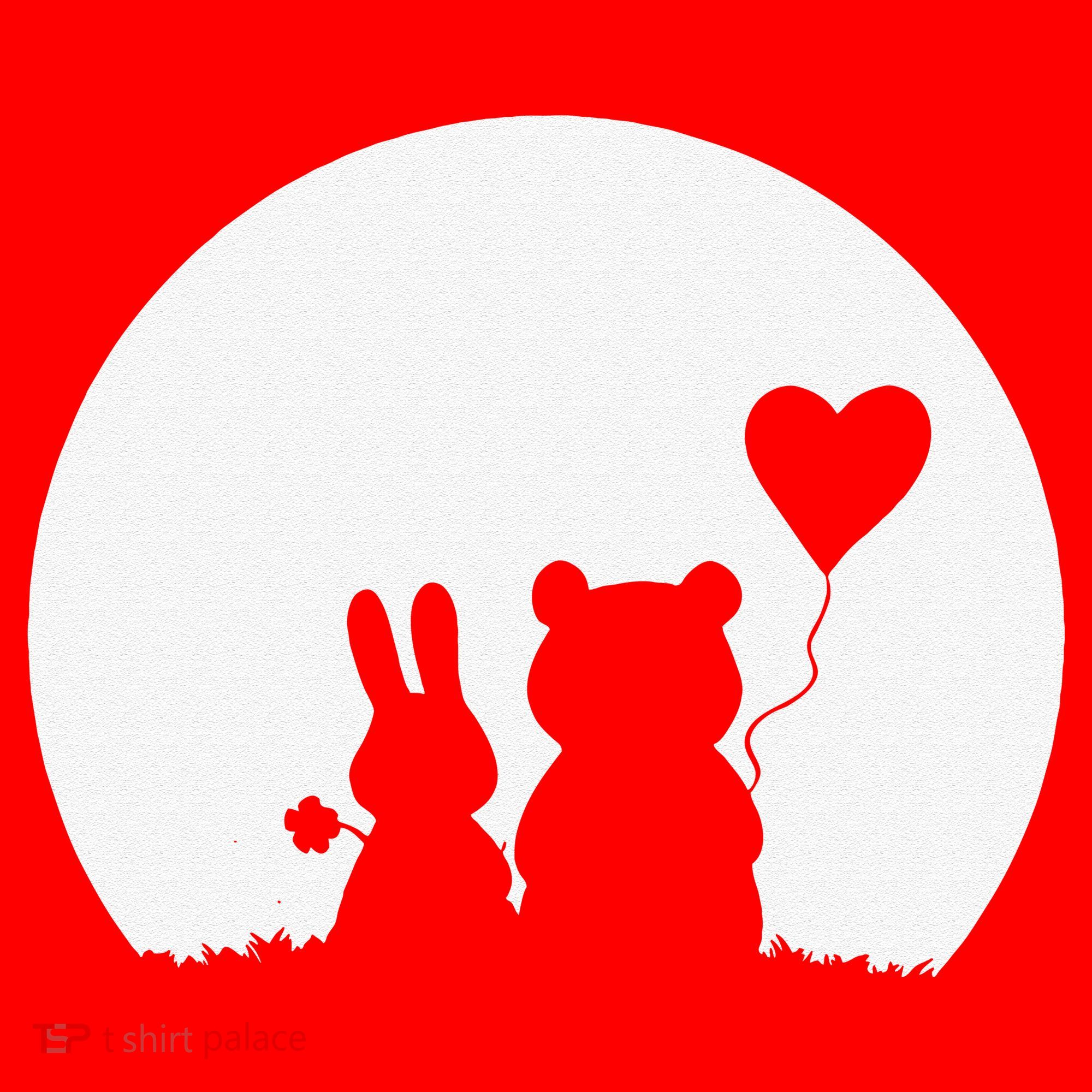 Cute Bunny Bear Love Couple Valentine's Day Rabbit Lover Santa Hat