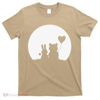 Cute Bunny Bear Love Couple Valentine's Day Rabbit Lover T-Shirt