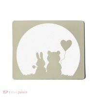 Cute Bunny Bear Love Couple Valentine's Day Rabbit Lover Mousepad thumb 0