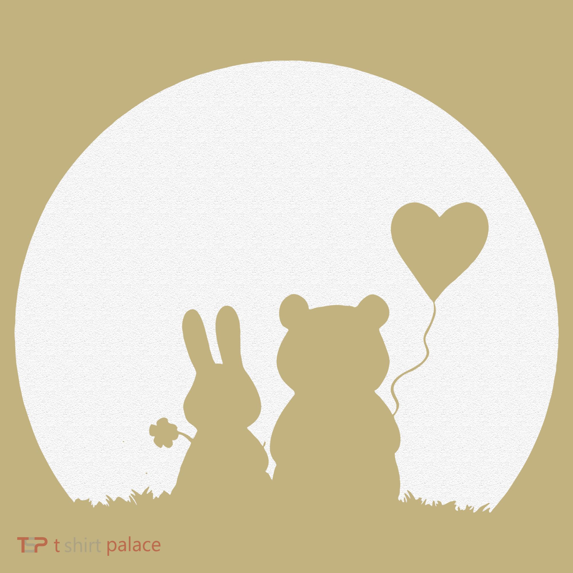 Cute Bunny Bear Love Couple Valentine's Day Rabbit Lover Kids T-Shirt