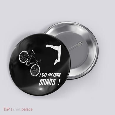 Cyclist Bike, Bicycle Crash Accident Humor Funny Bikes Button