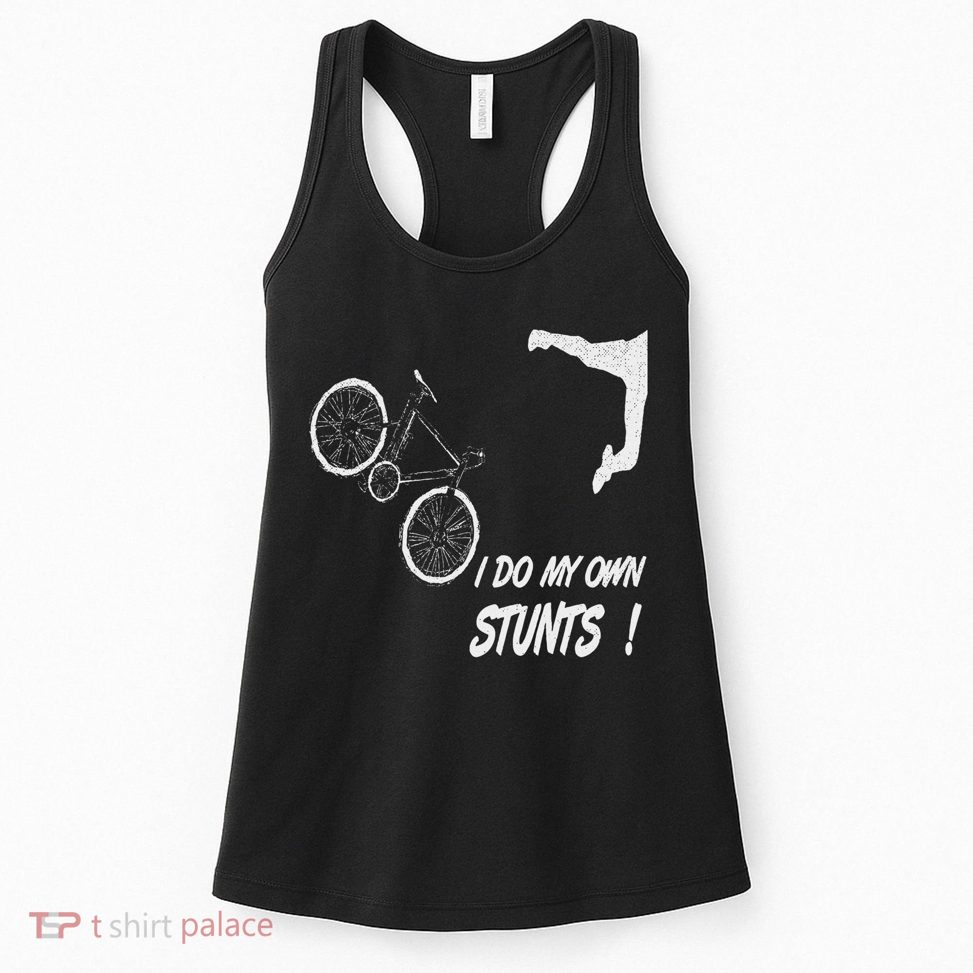 Cyclist Bike, Bicycle Crash Accident Humor Funny Bikes Women's Tank Top