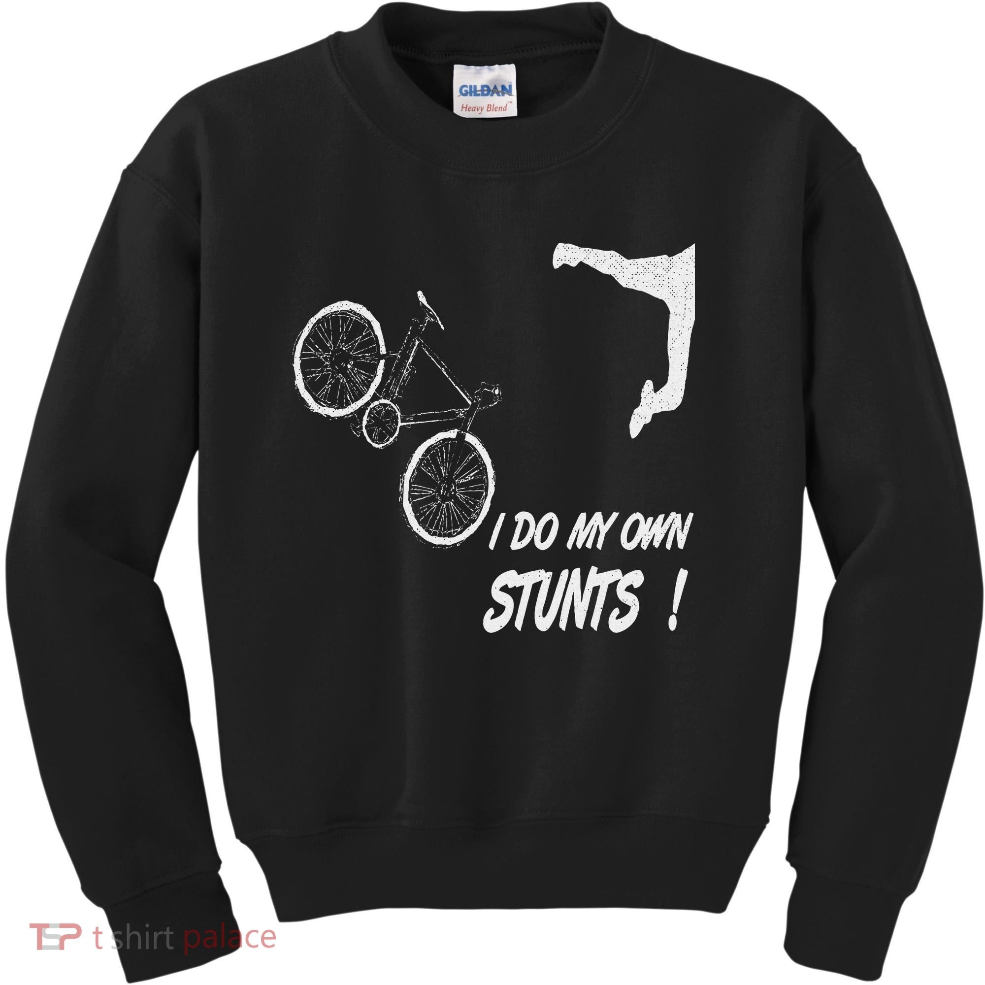 Cyclist Bike, Bicycle Crash Accident Humor Funny Bikes Kids Sweatshirt
