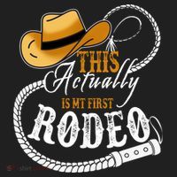 Cowboy Barn Bull Rider Rodeo First Rodeo Women's Sweatshirt thumb 2