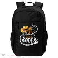 Cowboy Barn Bull Rider Rodeo First Rodeo Backpack thumb 0