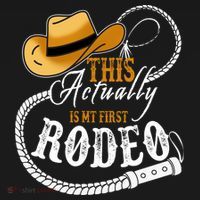 Cowboy Barn Bull Rider Rodeo First Rodeo Toddler Hoodie thumb 2
