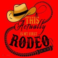 Cowboy Barn Bull Rider Rodeo First Rodeo Santa Hat thumb 1