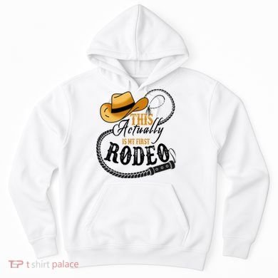 Cowboy Barn Bull Rider Rodeo First Rodeo Hoodie