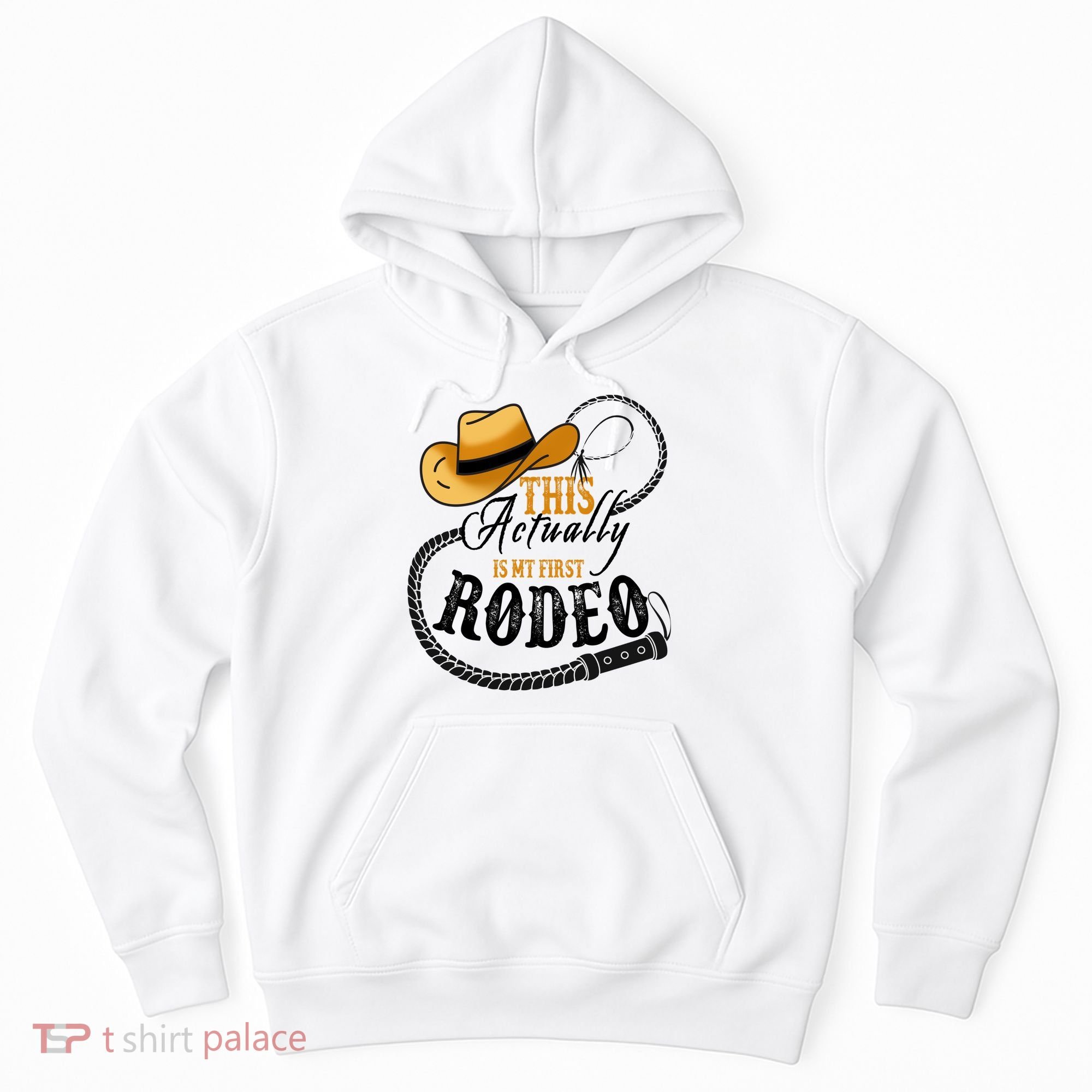 Cowboy Barn Bull Rider Rodeo First Rodeo Hoodie