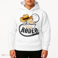 Cowboy Barn Bull Rider Rodeo First Rodeo Hoodie thumb 2