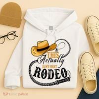 Cowboy Barn Bull Rider Rodeo First Rodeo Hoodie thumb 4
