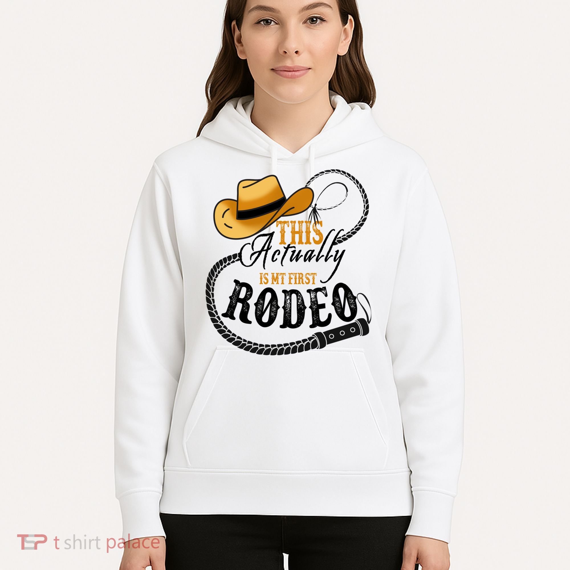 Cowboy Barn Bull Rider Rodeo First Rodeo Hoodie