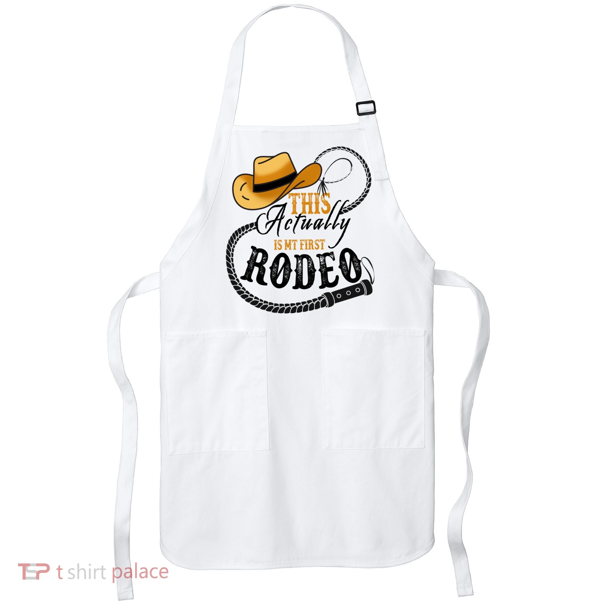 Cowboy Barn Bull Rider Rodeo First Rodeo Apron