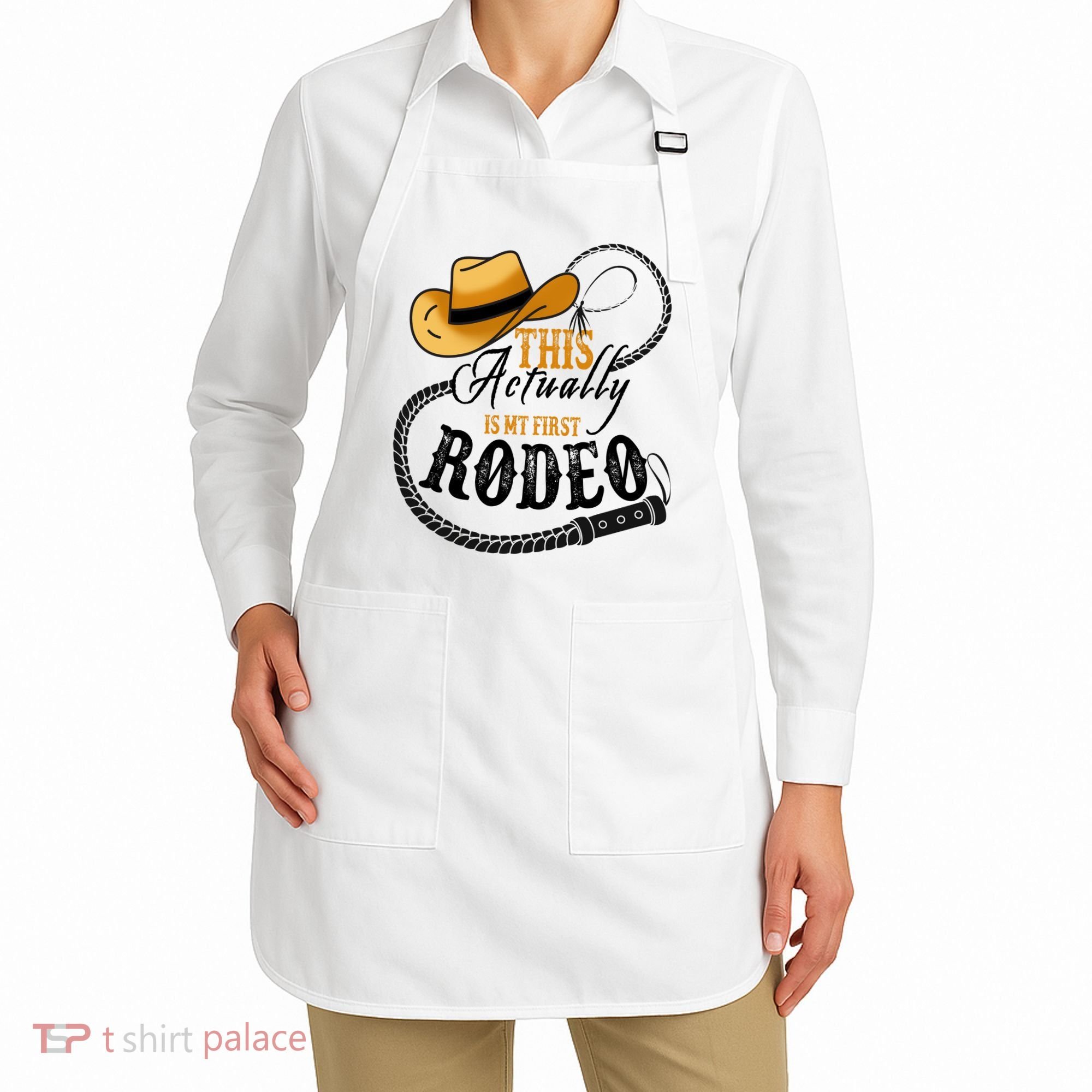 Cowboy Barn Bull Rider Rodeo First Rodeo Apron