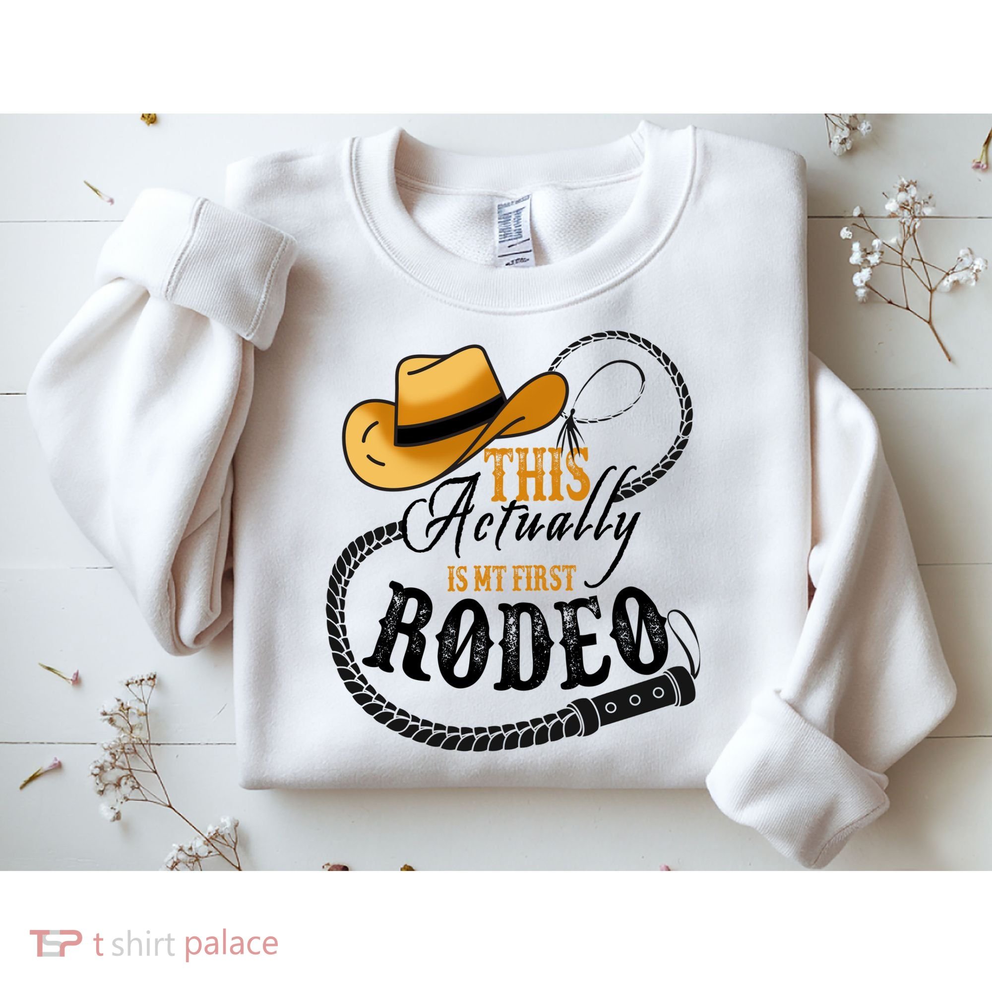 Cowboy Barn Bull Rider Rodeo First Rodeo Sweatshirt