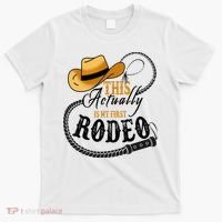 Cowboy Barn Bull Rider Rodeo First Rodeo T-Shirt thumb 0