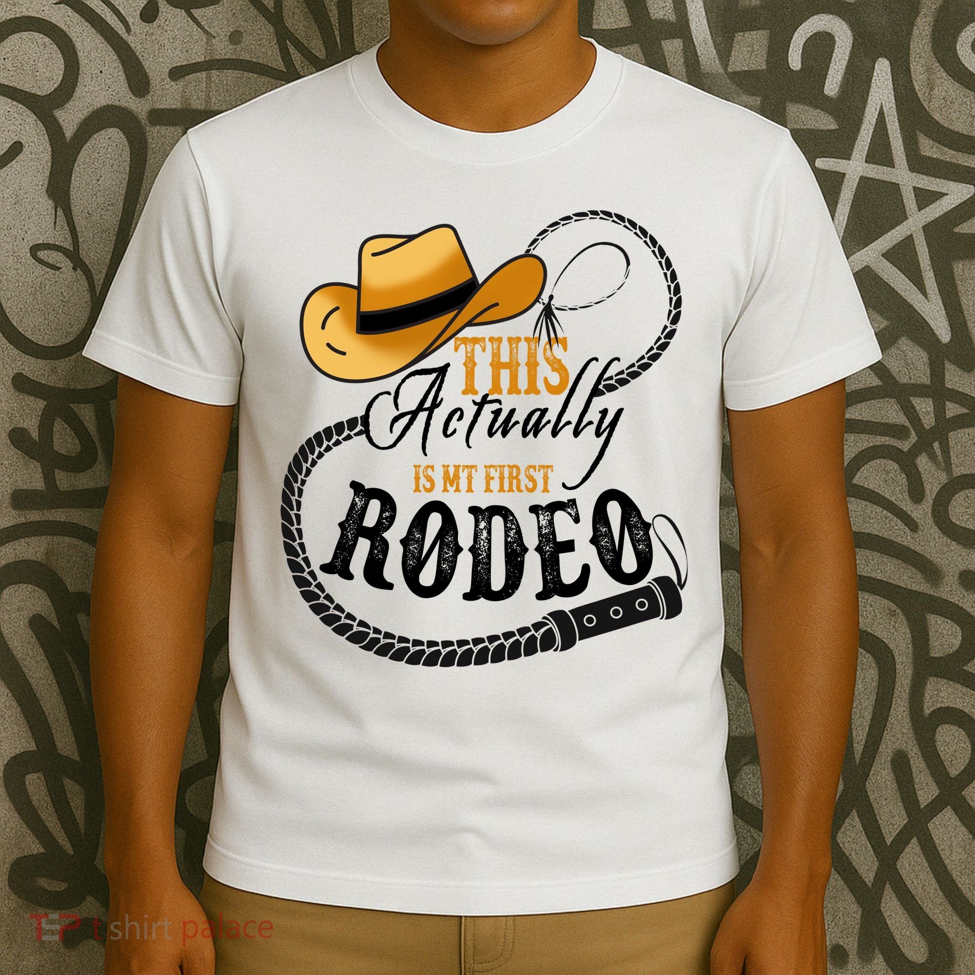 Cowboy Barn Bull Rider Rodeo First Rodeo T-Shirt