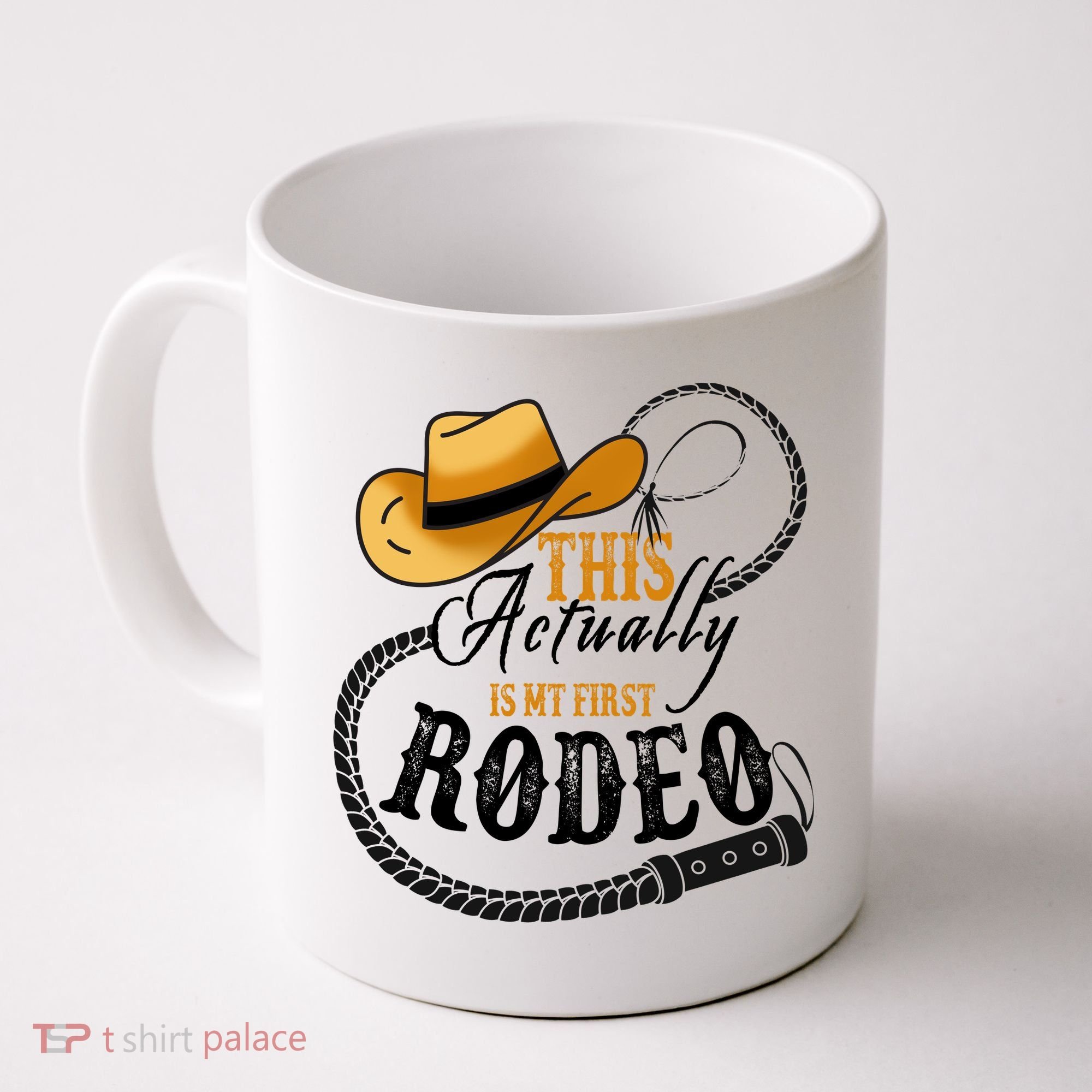 Cowboy Barn Bull Rider Rodeo First Rodeo Coffee Mug