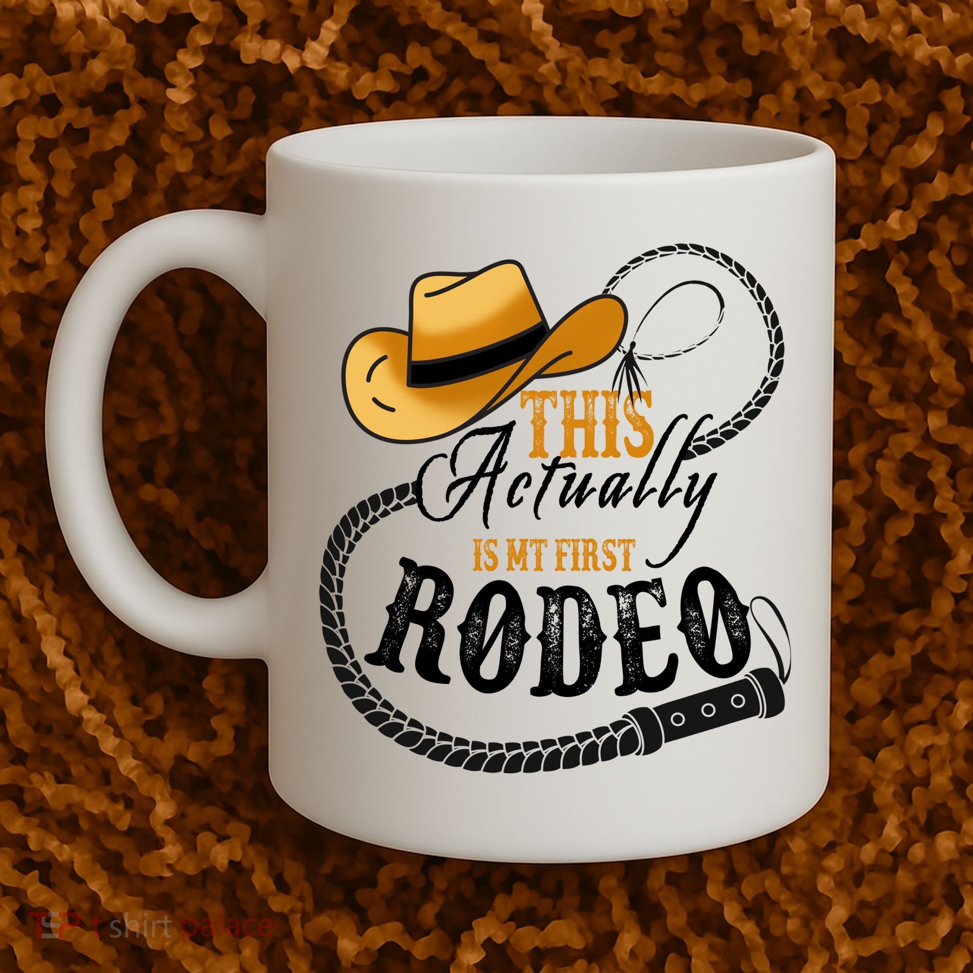 Cowboy Barn Bull Rider Rodeo First Rodeo Coffee Mug