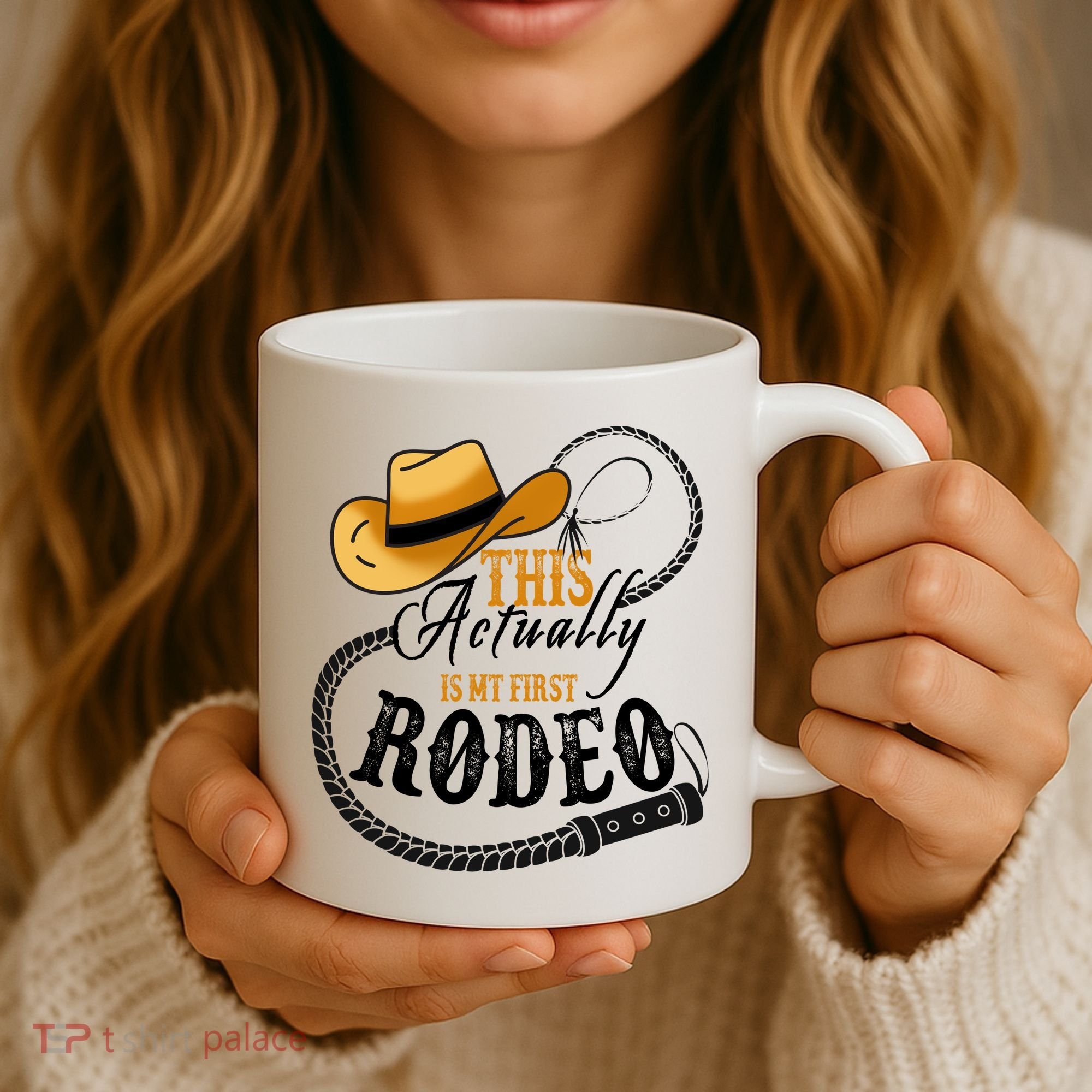 Cowboy Barn Bull Rider Rodeo First Rodeo Coffee Mug