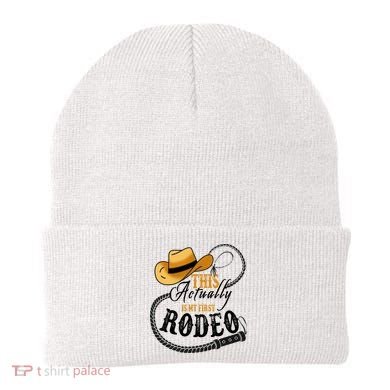 Cowboy Barn Bull Rider Rodeo First Rodeo Beanie
