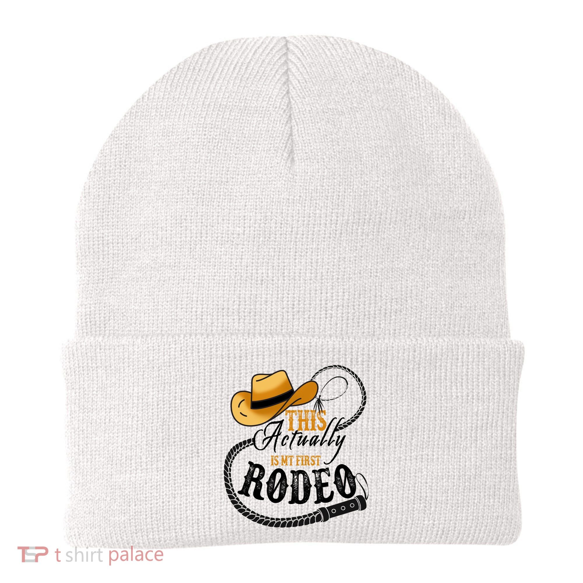 Cowboy Barn Bull Rider Rodeo First Rodeo Beanie