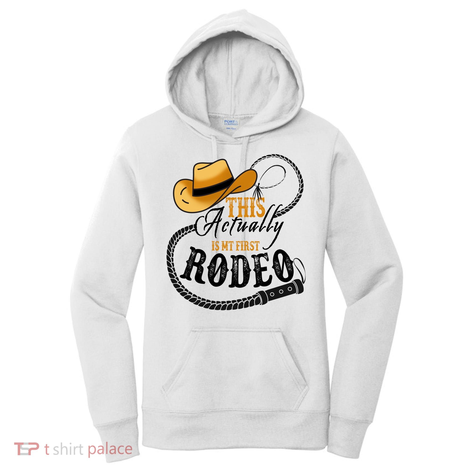 Cowboy Barn Bull Rider Rodeo First Rodeo Women's Hoodie
