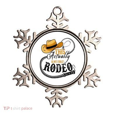 Cowboy Barn Bull Rider Rodeo First Rodeo Ornament