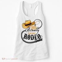 Cowboy Barn Bull Rider Rodeo First Rodeo Women's Tank Top thumb 0