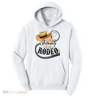 Cowboy Barn Bull Rider Rodeo First Rodeo Tall Hoodie thumb 0