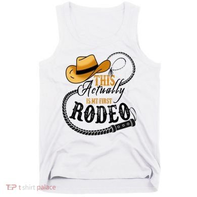 Cowboy Barn Bull Rider Rodeo First Rodeo Tank Top