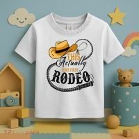 Cowboy Barn Bull Rider Rodeo First Rodeo Toddler T-Shirt thumb 3