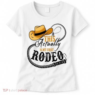 Cowboy Barn Bull Rider Rodeo First Rodeo Women's T-Shirt