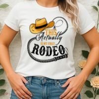 Cowboy Barn Bull Rider Rodeo First Rodeo Women's T-Shirt thumb 2