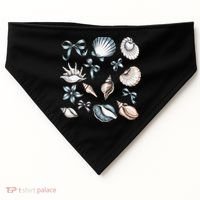 Coquette Blue Bow Ocean Beach Retro Summer Women USA-Made Doggie Bandana thumb 0
