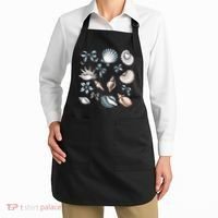 Coquette Blue Bow Ocean Beach Retro Summer Women Apron thumb 2